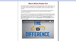 Desktop Screenshot of buymicronichefinder.com